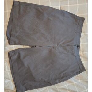 Grand Slam Mens Golf Shorts Size 34 Gray Performance Stretch Flat Front Casual
